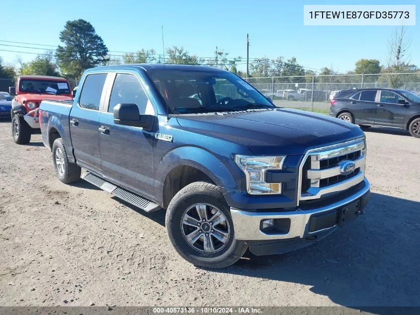 2016 Ford F-150 Xl VIN: 1FTEW1E87GFD35773 Lot: 40573136