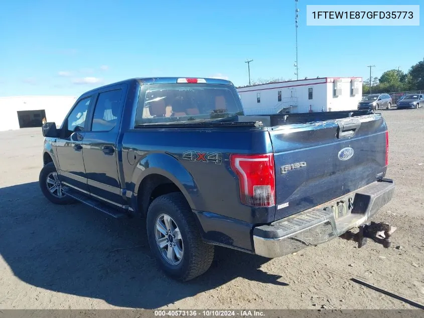 2016 Ford F-150 Xl VIN: 1FTEW1E87GFD35773 Lot: 40573136