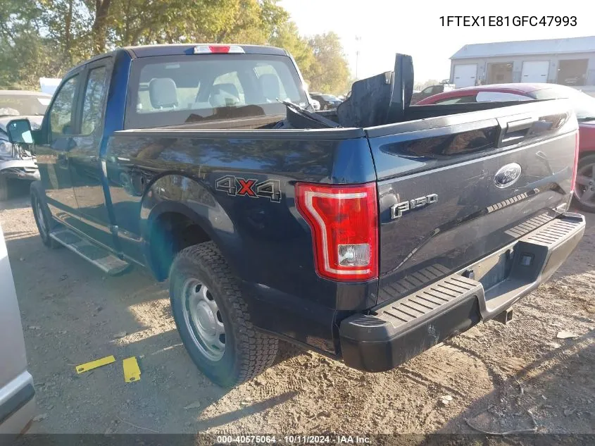 1FTEX1E81GFC47993 2016 Ford F-150 Super Cab