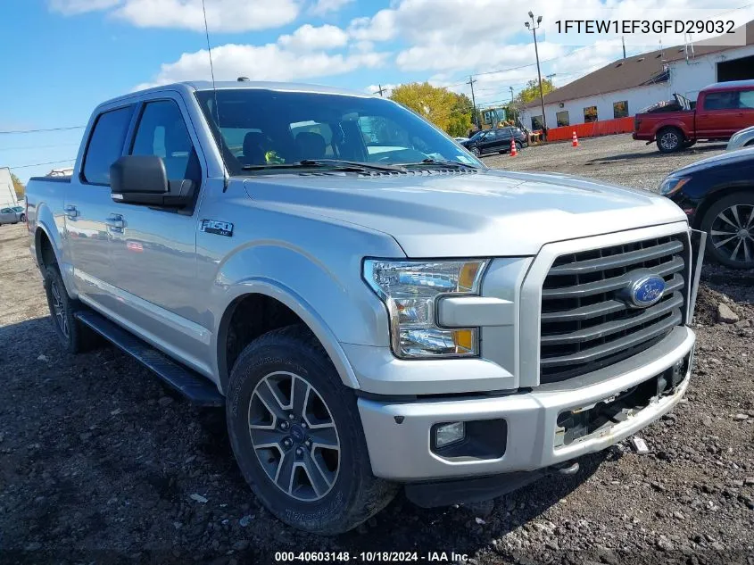 2016 Ford F-150 Xlt VIN: 1FTEW1EF3GFD29032 Lot: 40603148