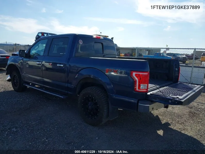 1FTEW1EP1GKE37889 2016 Ford F-150 Xlt