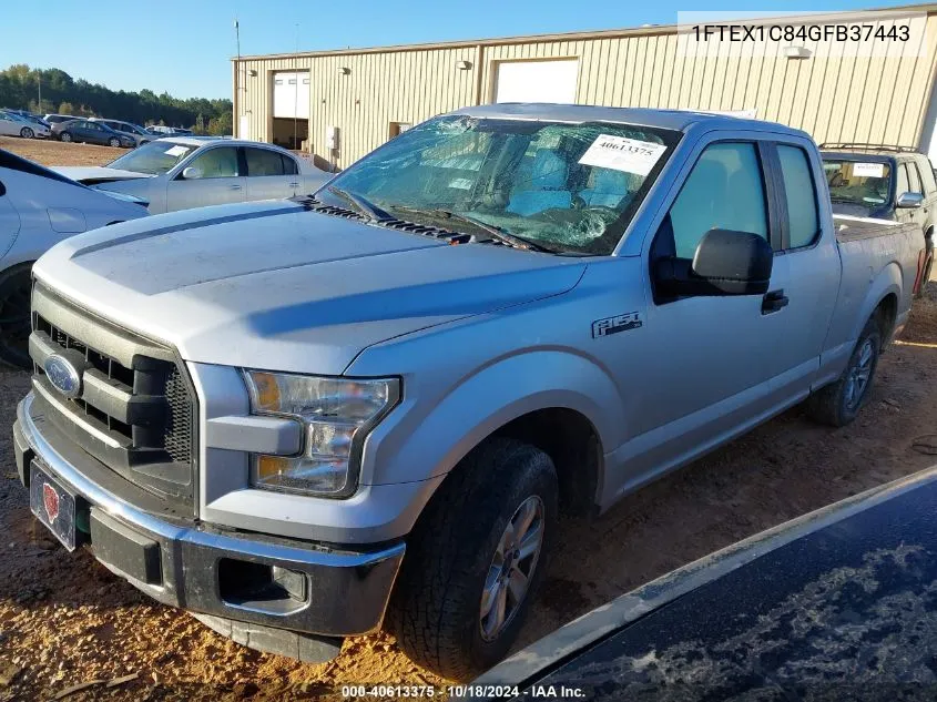 2016 Ford F-150 Xl VIN: 1FTEX1C84GFB37443 Lot: 40613375