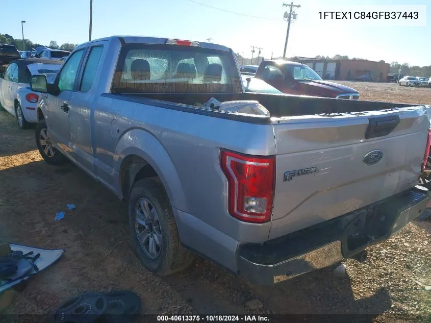 2016 Ford F-150 Xl VIN: 1FTEX1C84GFB37443 Lot: 40613375