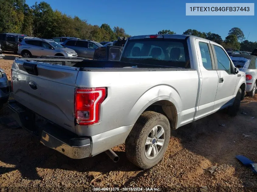 2016 Ford F-150 Xl VIN: 1FTEX1C84GFB37443 Lot: 40613375