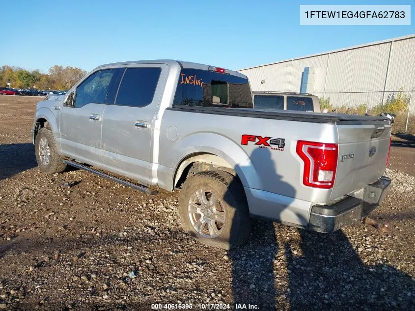 2016 Ford F-150 Xlt VIN: 1FTEW1EG4GFA62783 Lot: 40616395