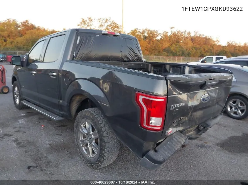 2016 Ford F-150 Xlt VIN: 1FTEW1CPXGKD93622 Lot: 40629307