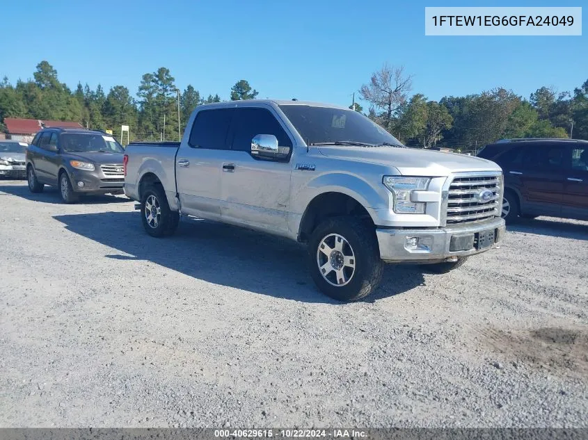 2016 Ford F-150 Xlt VIN: 1FTEW1EG6GFA24049 Lot: 40629615