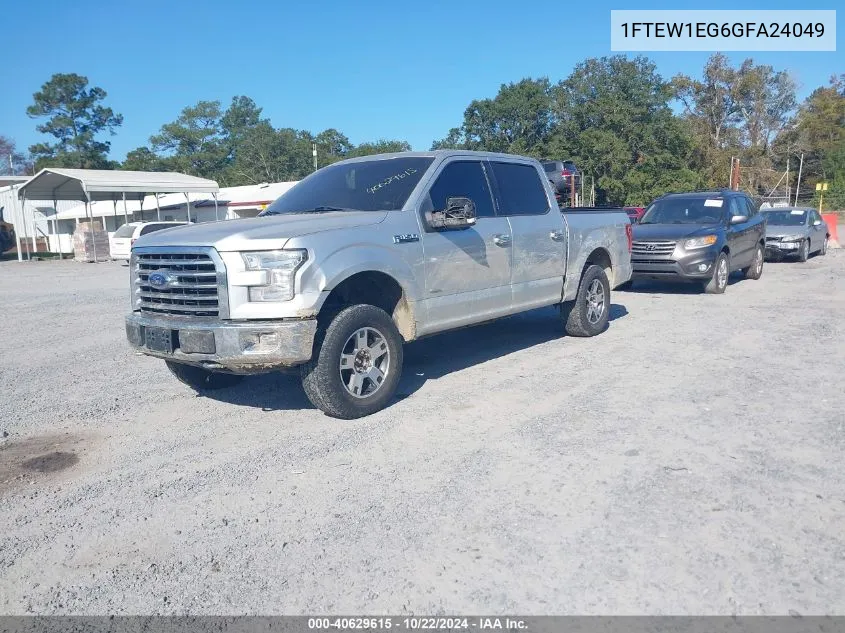 2016 Ford F-150 Xlt VIN: 1FTEW1EG6GFA24049 Lot: 40629615