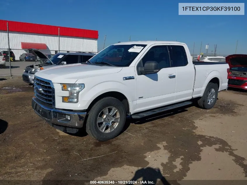 2016 Ford F-150 Xlt VIN: 1FTEX1CP3GKF39100 Lot: 40635345