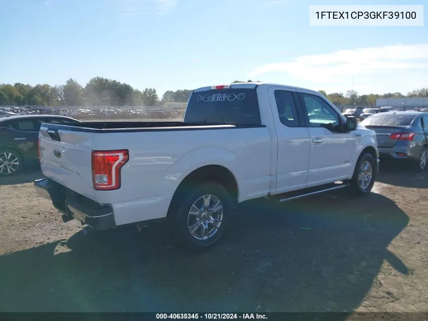 2016 Ford F-150 Xlt VIN: 1FTEX1CP3GKF39100 Lot: 40635345