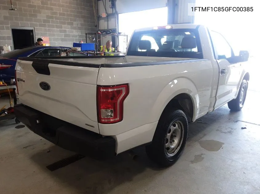 2016 Ford F-150 Xl VIN: 1FTMF1C85GFC00385 Lot: 40637693