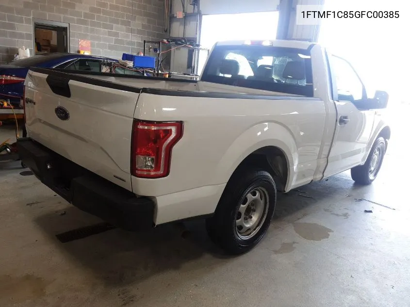 2016 Ford F-150 Xl VIN: 1FTMF1C85GFC00385 Lot: 40637693