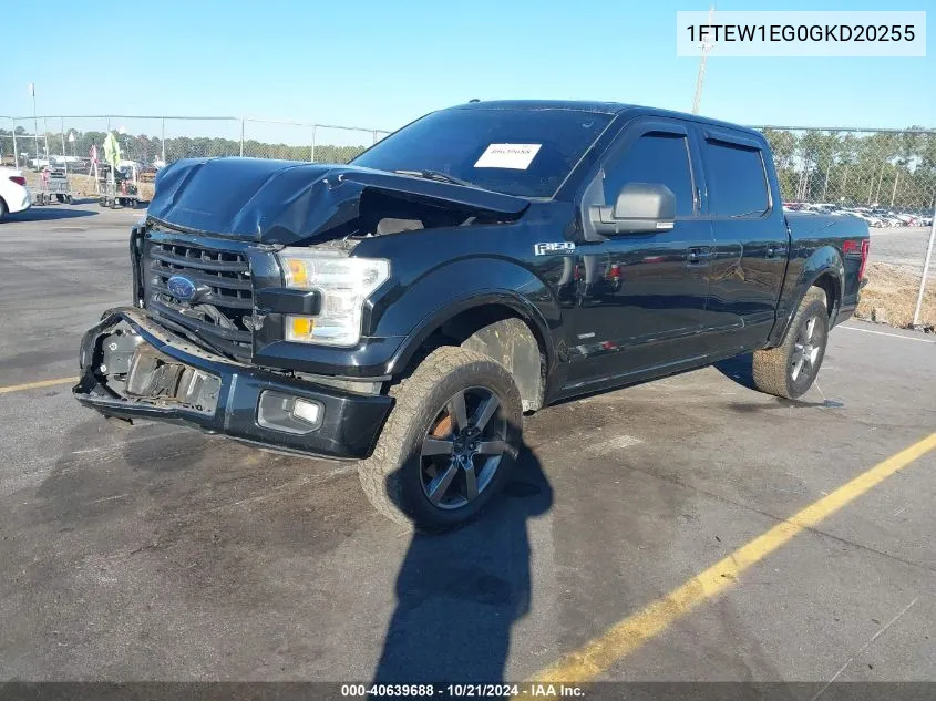 2016 Ford F-150 Xlt VIN: 1FTEW1EG0GKD20255 Lot: 40639688