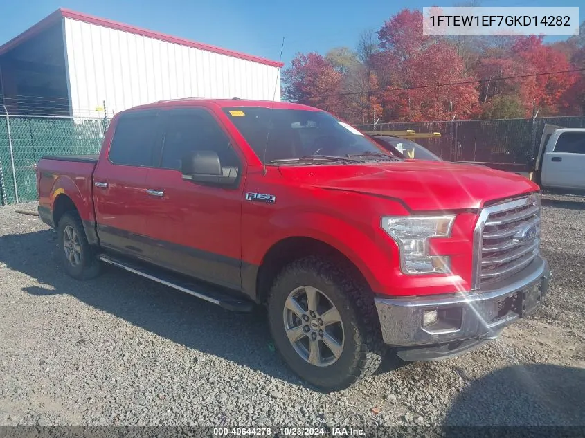 2016 Ford F-150 Xlt VIN: 1FTEW1EF7GKD14282 Lot: 40644278