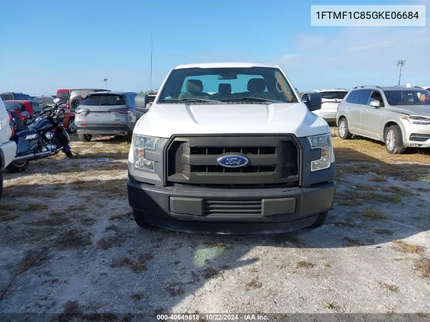 2016 Ford F-150 Xl VIN: 1FTMF1C85GKE06684 Lot: 40649818