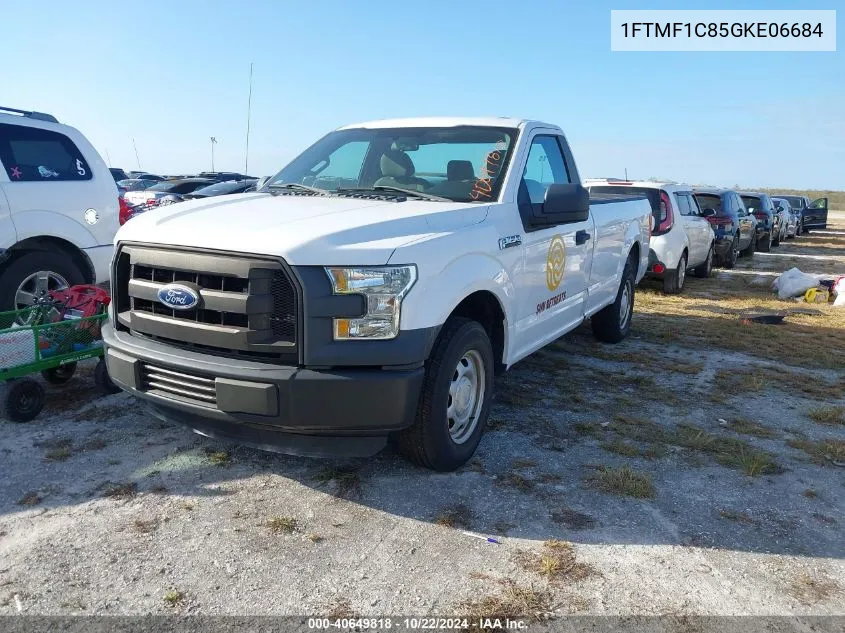 2016 Ford F-150 Xl VIN: 1FTMF1C85GKE06684 Lot: 40649818