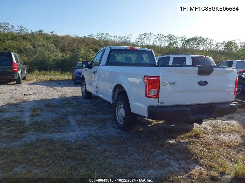 2016 Ford F-150 Xl VIN: 1FTMF1C85GKE06684 Lot: 40649818