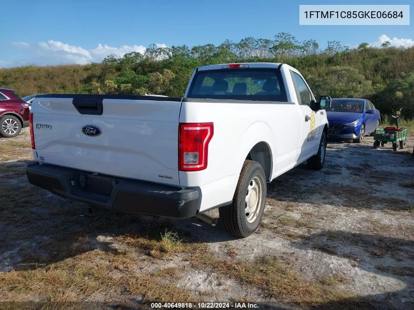 2016 Ford F-150 Xl VIN: 1FTMF1C85GKE06684 Lot: 40649818