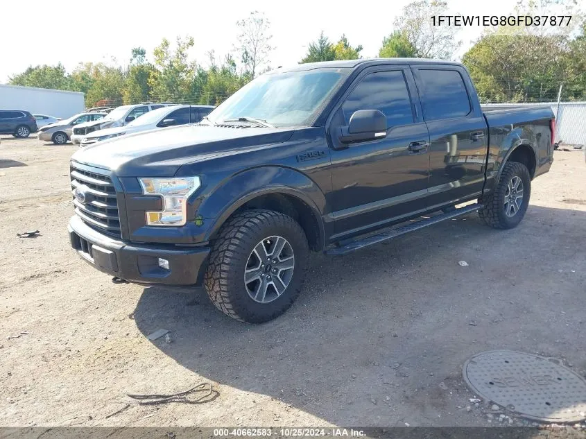 2016 Ford F-150 Xlt VIN: 1FTEW1EG8GFD37877 Lot: 40662583