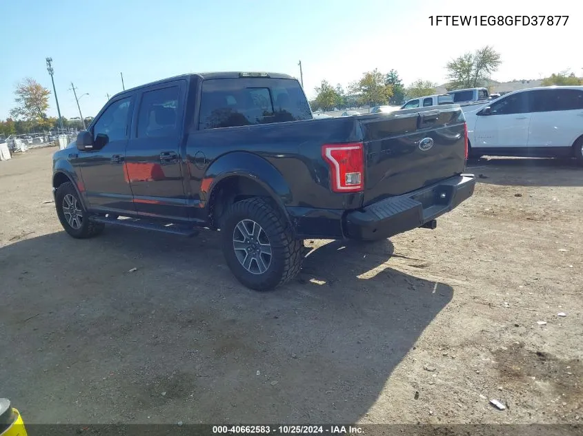 2016 Ford F-150 Xlt VIN: 1FTEW1EG8GFD37877 Lot: 40662583