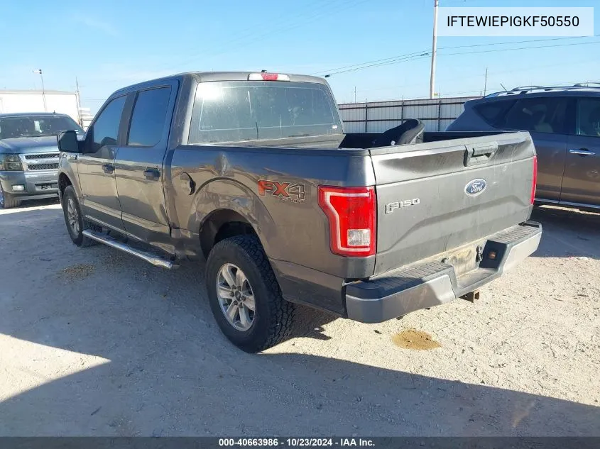 2016 Ford F-150 Xl VIN: IFTEWIEPIGKF50550 Lot: 40663986