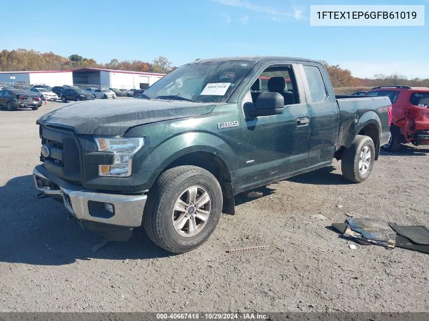 2016 Ford F-150 Xl VIN: 1FTEX1EP6GFB61019 Lot: 40667418