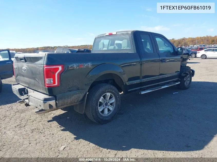 2016 Ford F-150 Xl VIN: 1FTEX1EP6GFB61019 Lot: 40667418