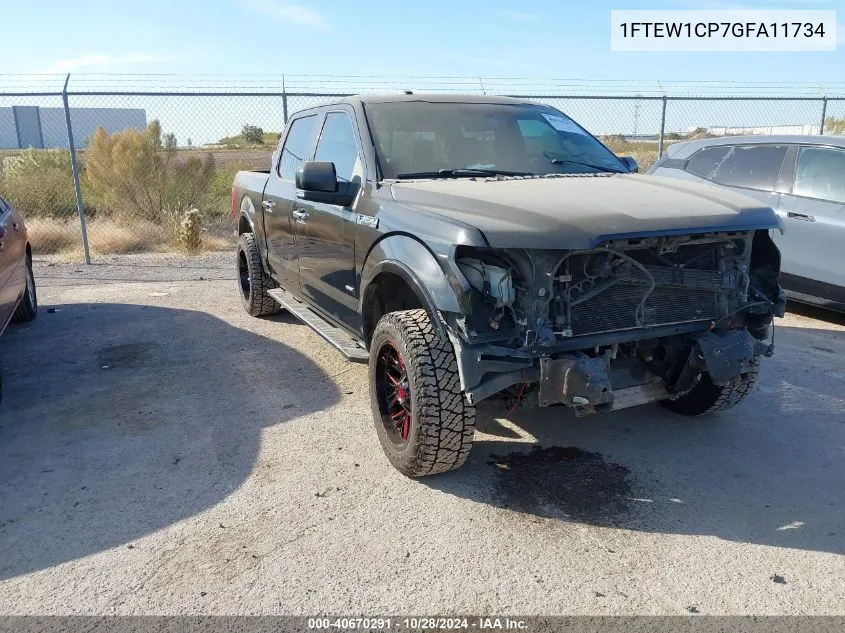 2016 Ford F-150 Xlt VIN: 1FTEW1CP7GFA11734 Lot: 40670291