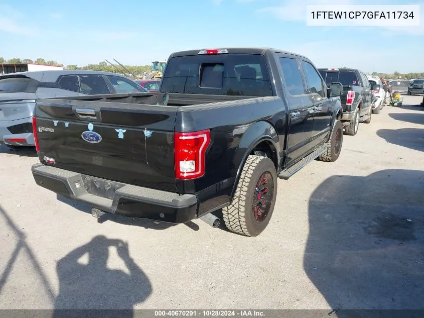 2016 Ford F-150 Xlt VIN: 1FTEW1CP7GFA11734 Lot: 40670291