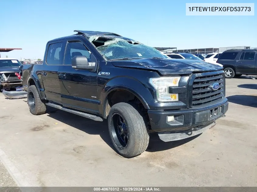 2016 Ford F-150 Xlt VIN: 1FTEW1EPXGFD53773 Lot: 40670312