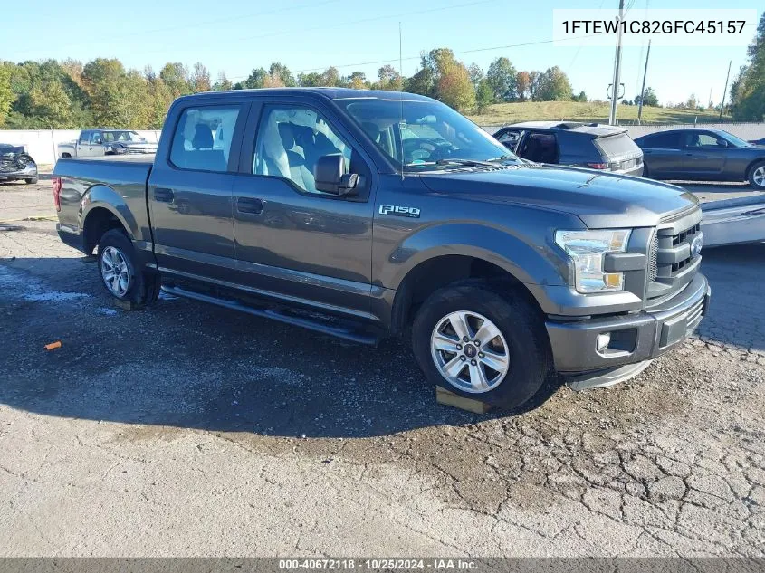 2016 Ford F-150 Xl VIN: 1FTEW1C82GFC45157 Lot: 40672118