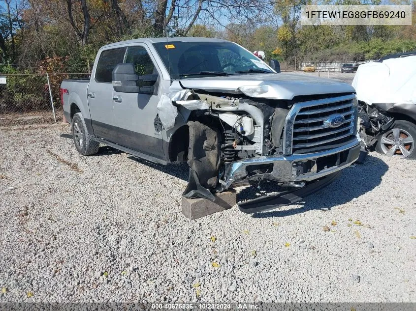 2016 Ford F-150 Xlt VIN: 1FTEW1EG8GFB69240 Lot: 40675836