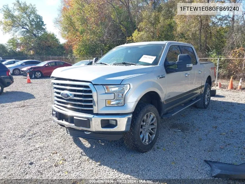 2016 Ford F-150 Xlt VIN: 1FTEW1EG8GFB69240 Lot: 40675836