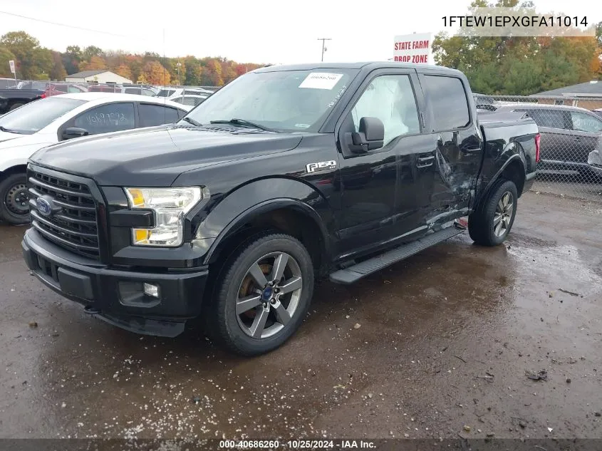 2016 Ford F-150 Xlt VIN: 1FTEW1EPXGFA11014 Lot: 40686260