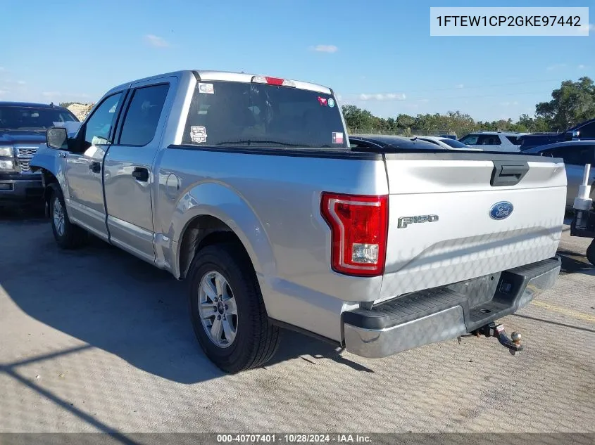 2016 Ford F-150 Xlt VIN: 1FTEW1CP2GKE97442 Lot: 40707401