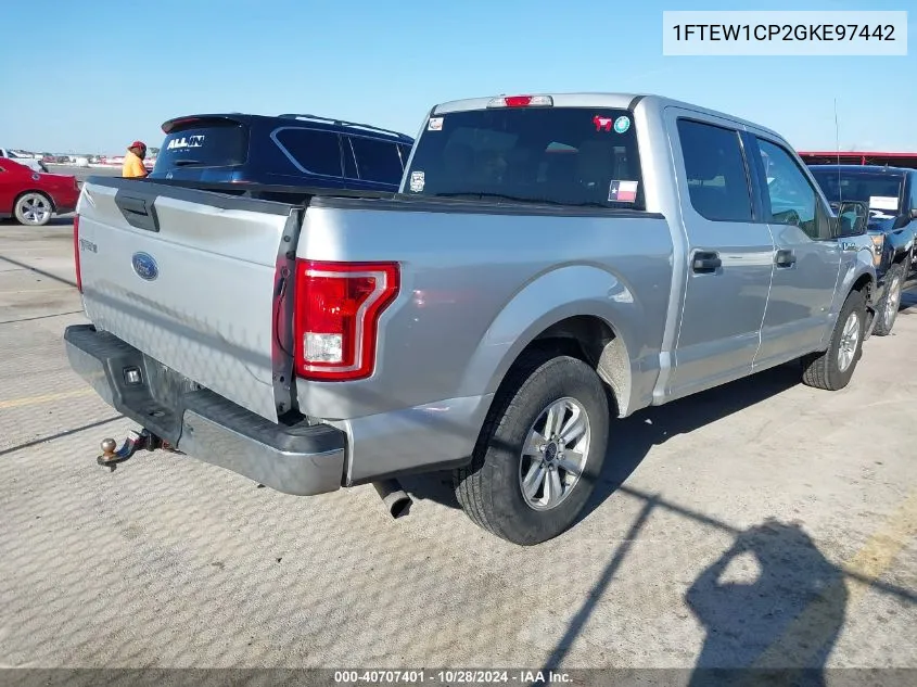 2016 Ford F-150 Xlt VIN: 1FTEW1CP2GKE97442 Lot: 40707401