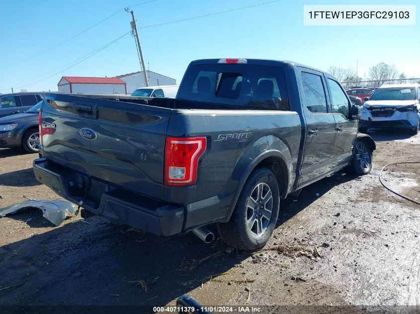 2016 Ford F-150 Xlt VIN: 1FTEW1EP3GFC29103 Lot: 40711379