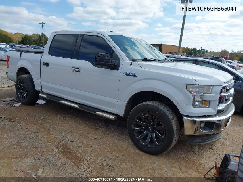 2016 Ford F-150 Xlt VIN: 1FTEW1CF6GFB55041 Lot: 40716671