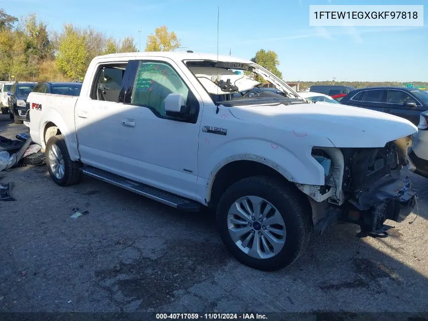 2016 Ford F-150 Lariat VIN: 1FTEW1EGXGKF97818 Lot: 40717059