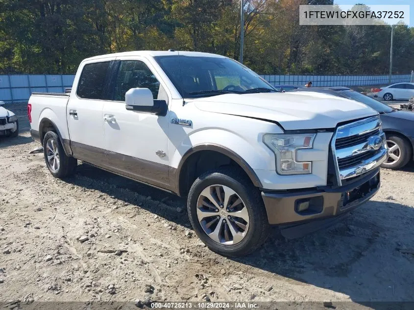 2016 Ford F-150 King Ranch VIN: 1FTEW1CFXGFA37252 Lot: 40725213