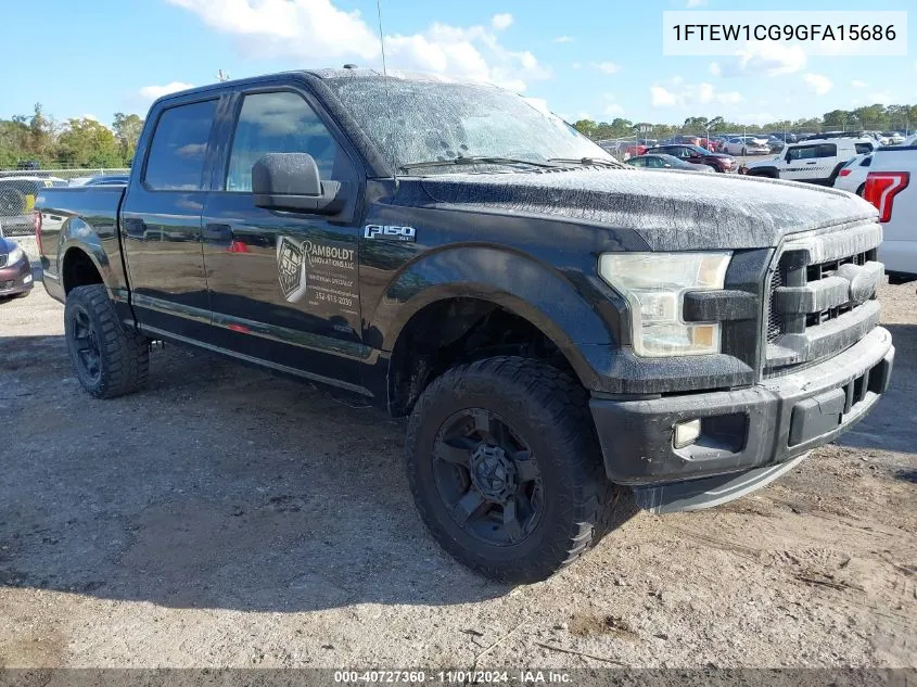 2016 Ford F-150 Xlt VIN: 1FTEW1CG9GFA15686 Lot: 40727360