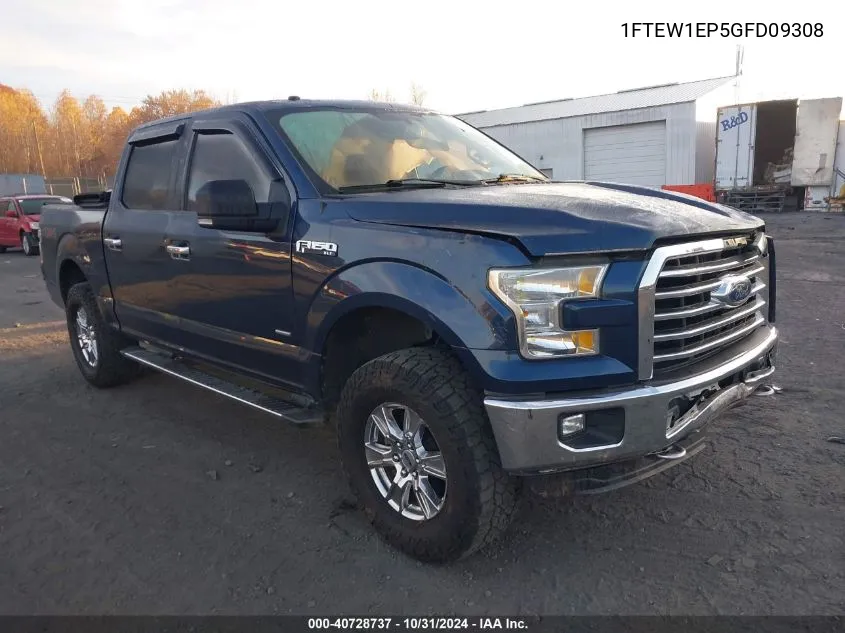 2016 Ford F-150 Xlt VIN: 1FTEW1EP5GFD09308 Lot: 40728737