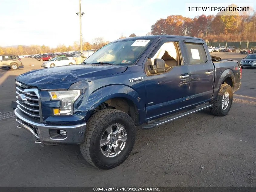 2016 Ford F-150 Xlt VIN: 1FTEW1EP5GFD09308 Lot: 40728737