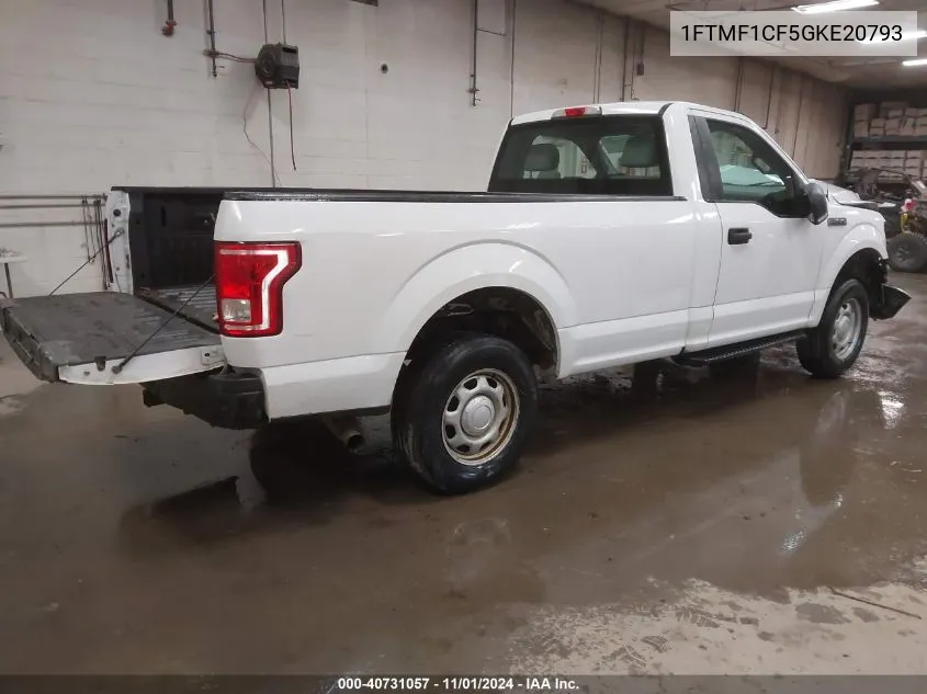 2016 Ford F-150 Xl VIN: 1FTMF1CF5GKE20793 Lot: 40731057