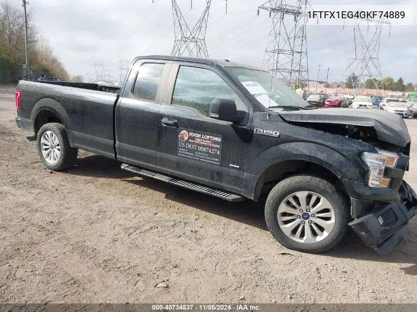 2016 Ford F-150 Xl VIN: 1FTFX1EG4GKF74889 Lot: 40734537