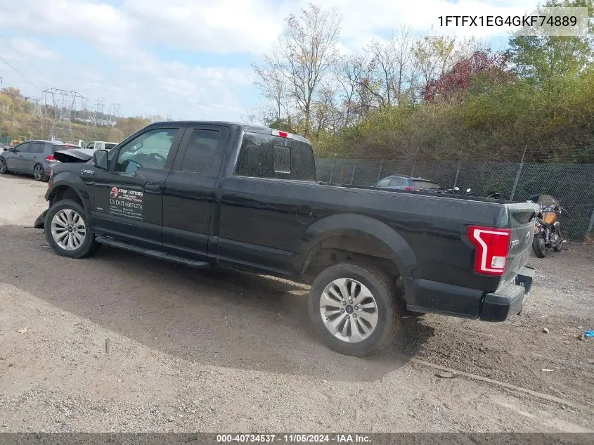 2016 Ford F-150 Xl VIN: 1FTFX1EG4GKF74889 Lot: 40734537