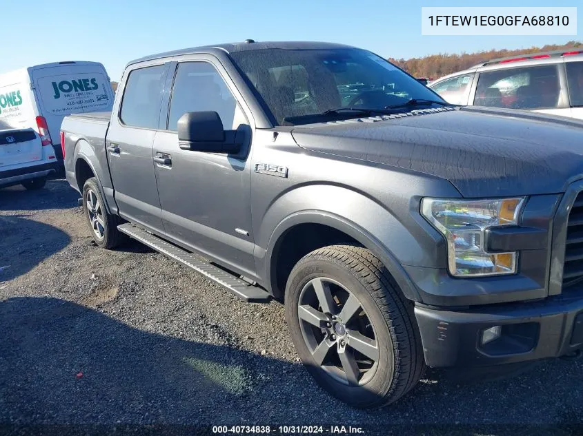 2016 Ford F-150 Xlt VIN: 1FTEW1EG0GFA68810 Lot: 40734838