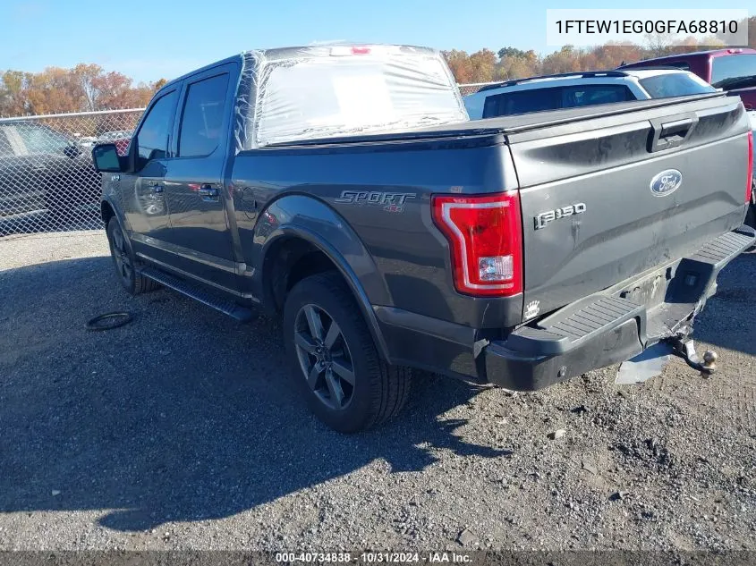 2016 Ford F-150 Xlt VIN: 1FTEW1EG0GFA68810 Lot: 40734838