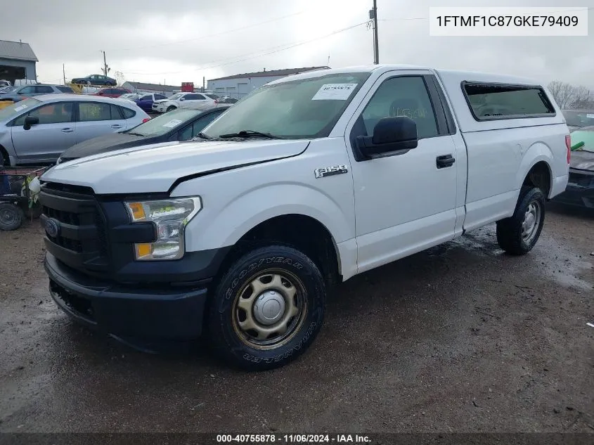 2016 Ford F-150 Xl VIN: 1FTMF1C87GKE79409 Lot: 40755878