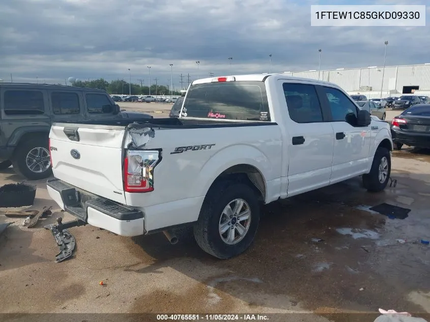 2016 Ford F-150 Xl VIN: 1FTEW1C85GKD09330 Lot: 40765551